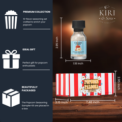 Gourmet Popcorn Seasoning Sampler Kit 10 Flavor Variety Pack Including Kettle Corn Garlic Parmesan B-2