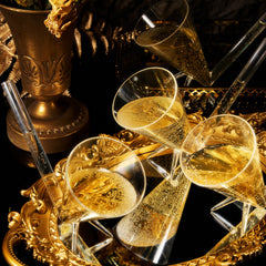 Champagne Shooter Champagne Flutes Glasses Unbreakable Acrylic With Stand Bridesmaid Proposal Box St-3
