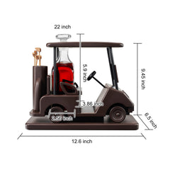 Golf Decanter Whiskey Decanter Brown Mahogany Wood Golf Gifts For Both Men Women Gol-4