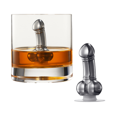 Unique Whiskey Wine Chiller Funny Liquor Ice Chilling Suction Cup Beverage Cooler Peni Shaped Gag Gi-0