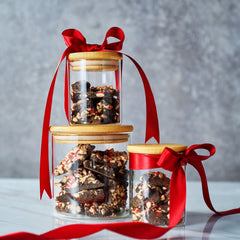 Dark Chocolate Premium Peppermint Bark 450g Holiday Bark Assorted Squares Christmas Candy Sweets Gif-1