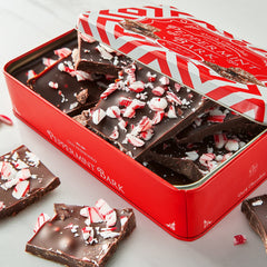 Dark Chocolate Premium Peppermint Bark 450g Holiday Bark Assorted Squares Christmas Candy Sweets Gif-2