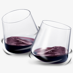 Rolling Un Spillable Stemless Spinning Aerating Wine Glasses Set Of 2 Spill Proof Aerating Wine Glas-0