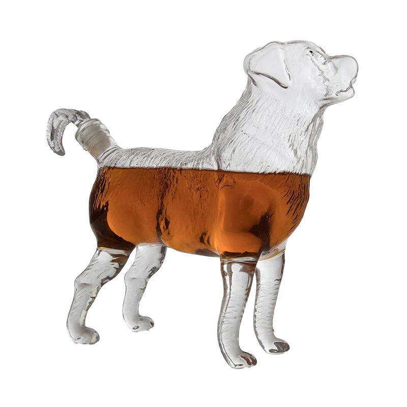 Dog Shaped Whiskey Decanter Premium Barware Gift Elegant Drinkware Collection-0
