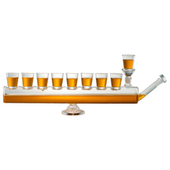 Menorah Decanter Set Decanter 8 Piece Shot Glass Set 34 Oz Wine Whiskey Glassware Hannukkah Israel D-0