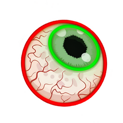 Eyeball Neon Sign - Wall-Mounted Light-0