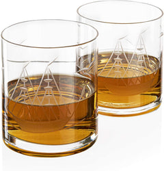 Whiskey Barrel Decanter With Ship Premium Barware Gift Elegant Drinkware Collection-3