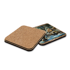 Sea Lion Cave Wooden Cork Placemat and Coasters Gift Set of 7 by Nature Wonders Coastal Nature Wildlife Decor  - 85413C-S7-3