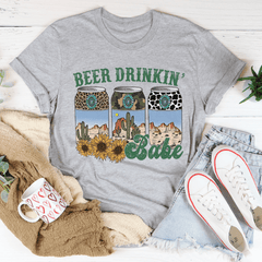 Beer Drinking Babe Tee-0
