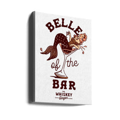 Wall art Belle Of The Bar Mermaid Pin Up Art-0