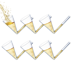 Acrylic Champagne Shooter By Glass Wine Champagne Shooters Gifts Party Games For Gue-0
