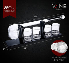 Golf Club Whiskey Decanter Premium Barware Gift Elegant Drinkware Collection-2