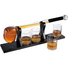 Golf Club Whiskey Decanter Premium Barware Gift Elegant Drinkware Collection-0