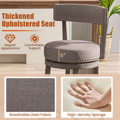 Swivel Bar Stools Set of Two for Kitchen-4