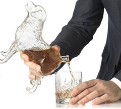Dog Shaped Whiskey Decanter Premium Barware Gift Elegant Drinkware Collection-3