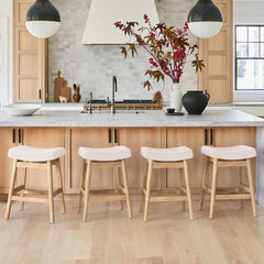 Bar Stools Set Of 3 24 Inch Counter Height Beige Stools-2