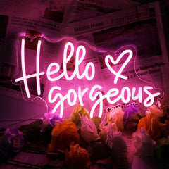 Hello Gorgeous Neon Sign-4