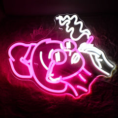 Girl Smoking Neon Sign-4