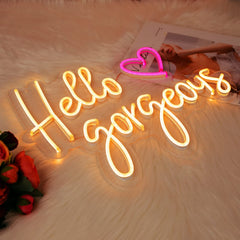 Hello Gorgeous Neon Sign-2
