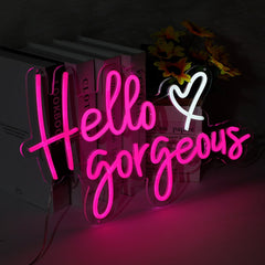 Hello Gorgeous Neon Sign-0