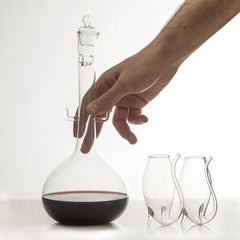 Porto Decanter Set With Port Sippers Premium Barware Gift Elegant Drinkware Collection-1