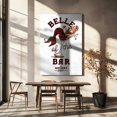 Wall art Belle Of The Bar Mermaid Pin Up Art-4