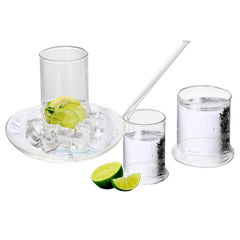 Genie Lamp Stackable Water Carafe Glasses Set 1000 Ml Glass Pitcher With 2 7OZ Glass