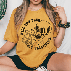 Will You Beer My Valentine Tee-2
