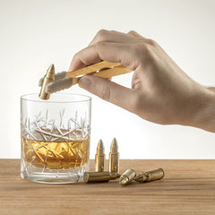 Bullet Whiskey Stones Gold Premium Barware Gift Elegant Drinkware Collection-2