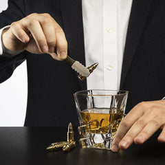 Bullet Whiskey Stones Gold Premium Barware Gift Elegant Drinkware Collection-3